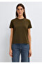 Manhattan Printed Green T-Shirt Fitted / Bodycon Cut 1614317-80769 - 4
