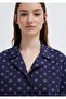 Ethnic Printed Navy Blue Shirt Loose Fit / Relaxed Fit 1211446-91499 - 6