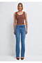Marıa Gold Premium Indigo Blue Jean Pants 101225-A1589 - 3