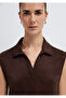 Textured Brown Polo T-Shirt Semi Slim Fit 1613952-70236 - 6