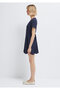 Polka Dot Navy Blue Short Dress 1310760-91521 - 5