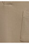 Beige Polo T-Shirt with Pockets Loose Fit / Relaxed Comfortable Cut 0613318-80697 - 7