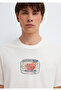 Printed Ecru T-Shirt Loose Fit / Comfortable Loose Cut 0613384-80194 - 7