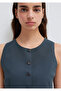 Back Detail Anthracite Vest Cropped / Short Cut 1211516-91480 - 7