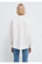 Button Detailed Ecru Shirt Loose Fit / Relaxed Comfortable Cut 1211383-70057 - 5