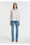 Printed Ecru Shirt Loose Fit / Loose Comfortable Cut 1211437-70057 - 5