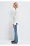 Button Detailed Ecru Shirt Loose Fit / Relaxed Comfortable Cut 1211383-70057 - 4