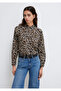 Leopard Print Shirt Loose Fit / Loose Comfortable Cut 1211512-91572 - 2
