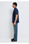 Navy Blue Polo T-Shirt Loose Fit / Comfortable Fit 0613152-70490 - 4