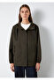 Water Repellent Hooded Khaki Jacket Loose Fit / Loose Comfortable Cut 1110014-90707 - 4