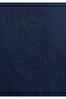 Printed Navy Blue T-Shirt Loose Fit / Comfortable Loose Cut 0613156-70490 - 7