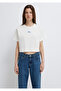 Miav Printed Ecru T-Shirt Crop / Short Cut 1614091-70057 - 3