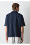 Navy Blue Polo T-Shirt Loose Fit / Comfortable Fit 0613344-86623 - 3