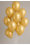 25 Pieces Metallic Pearlescent (Gold-Red) Christmas Mixed Balloons Helium Flying - 2