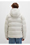 Water Repellent K Hooded Ecru Inflatable Jacket 0110313-70144 - 5