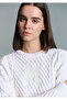 M Logo Crop Ecru Sweater Loose Fit / Relaxed Fit 1710796-80194 - 2