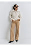 Malibu Beige Gabardine Trousers 1010152-91198 - 2