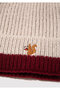 Squirrel Embroidered Beige Beanie 1913609-34523 - 3