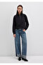 Semi-Zip Black Sweatshirt 1S10391-900