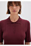 Burgundy Knitwear Polo 1710682-70415 - 6