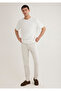Jake Black Ecru Comfort Gabardine Trousers 0042289464 - 3