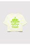 Printed Tie Dye Green T-Shirt Loose Fit / Loose Relaxed Cut 7610324-90385 - 5
