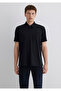 Soft-Premium Black (TENCEL™ ™ ) Modal Blended Fabric with Semi-Zipper Polo Shirt Regular Fit / Normal Cut 0 - 4