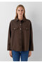 Brown Shirt with Pocket Detail Oversize / Wide Cut 1211181-88067 - 3