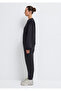 Crew Neck Black Basic Sweatshirt 1610198-900 - 5