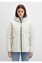 Water Repellent K Hooded Ecru Quilted Jacket 1110499-86412 - 4