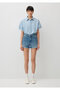 Cherry 90S Shaded Indigo Blue Jean Shorts 1410022-87070 - 3