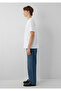 Logo Printed White T-Shirt Loose Fit 0611807-620 - 5