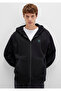Logo Hooded Zippered Black Sweatshirt 066979-900