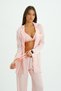 Blush Dream 4 Piece Satin Pajama Set