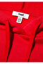 Logo Printed Red Hooded Sweatshirt Oversize/Wide Cut 1600361-82054 - 8