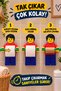 Toilet Paper Holder Toilet Paper Roll Holder Hairy Model - Large Size - Lego Man Toilet Paper Holder - 3