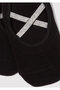 Tape Detailed Black Ballerina Socks 198255-900 - 2