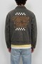 Men's Boxy Fit Vintage Washed Embroidered Denim Jacket Brown - 4
