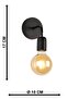 Mosso 2 Pieces Black Sconce, Modern Wall Sconce, Decorative Sconce, Wall Lighting, Living Room, Bedroom and Hallway Lighting - 6