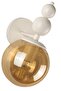 2Pcs Endless Sconce White Honey Glass, Modern Decorative Sconce, Wall Lighting, Living Room, Bedroom and Hallway Lighting - 4