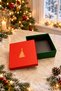 Set of 3 Christmas Gift Boxes 20X20 cm Grinding Box New Year Pine Tree Decorative Box - 2