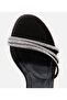 Women's Black Stone Evening Dress High Heel Sandals - 4