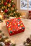 2-Piece Christmas Gift Box 20X20 cm Gift Package Grinding Box Snowman Decorative Box - 2