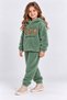 Girl's Plush Tracksuit Set with Hooded Teddy Bear Pattern, 2-Piece Warm Winter Set Ak4131 - 3