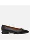 Women's Leather Black Ballerinas