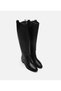 Women's Leather Black Boots - 2