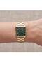 Fc 1024 01116m.03 640082 Steel Gold Color Green Dial Square Women Wristwatch - 2