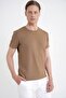 Comfort Fit Crew Neck 97% Stretch Cotton Mink T-Shirt Ts 885 - 5