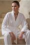 Kimonolu Viscose Women's Pajama Set - Lx.26238 Ivory - 3