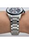 Navy Blue Dial Steel Case, Steel Band Men's Wristwatch - 2